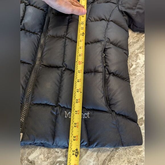Marmot Women's 650 Fill Goose Down Quilted black Puffer Jacket Womens Full S/P - Picture 14 of 14